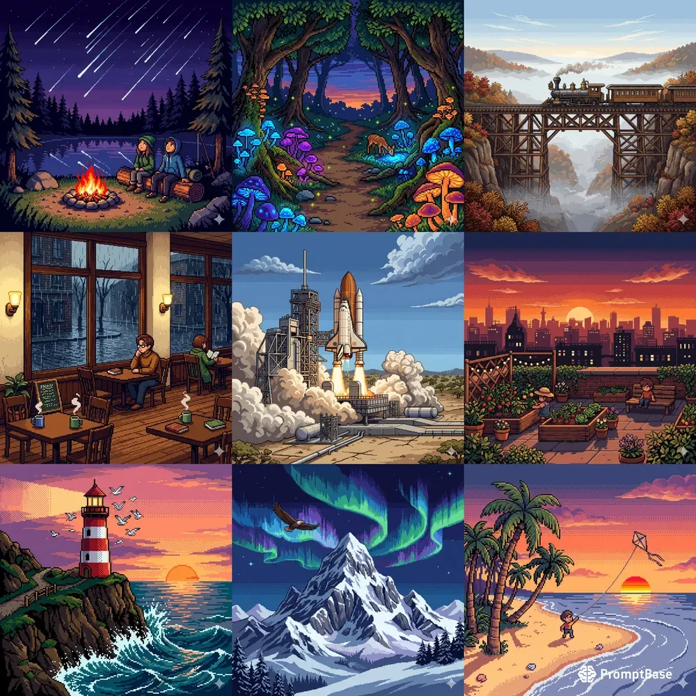 Print Ready Universal Pixel Art