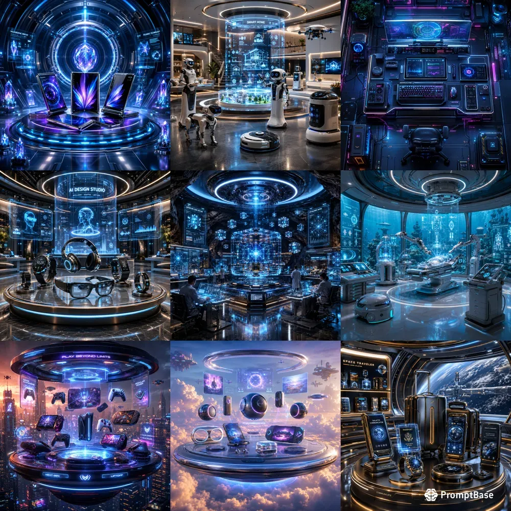 Neon Future Tech Concepts