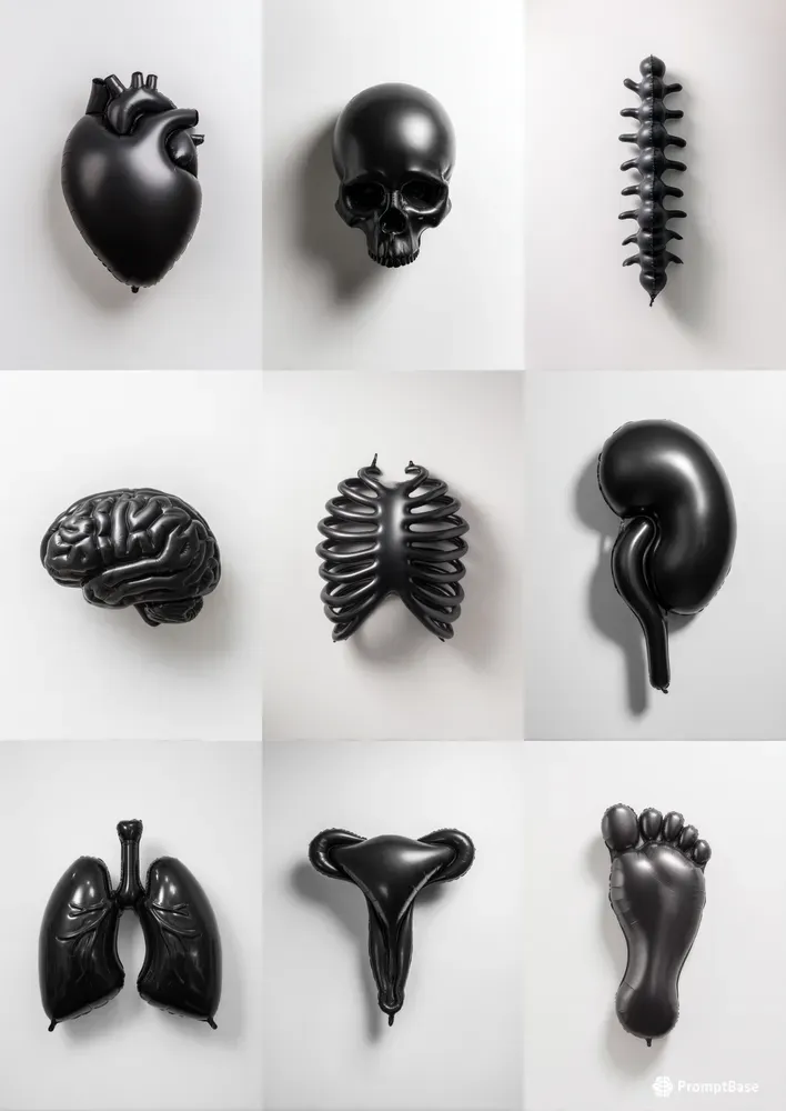 Minimal Anatomical Editorial Still Lifes