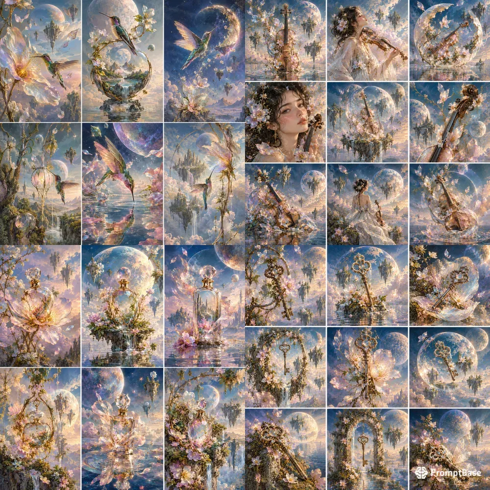 Celestial Botanical Dreamscapes