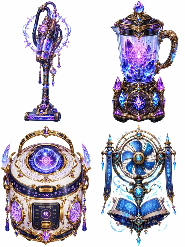 Fantasy Anime Magic Household Artifacts