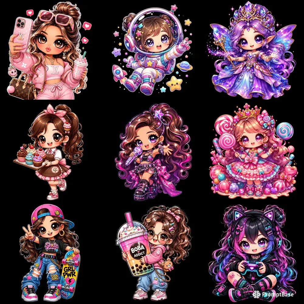 Kawaii Chibi Fashion Character Generator