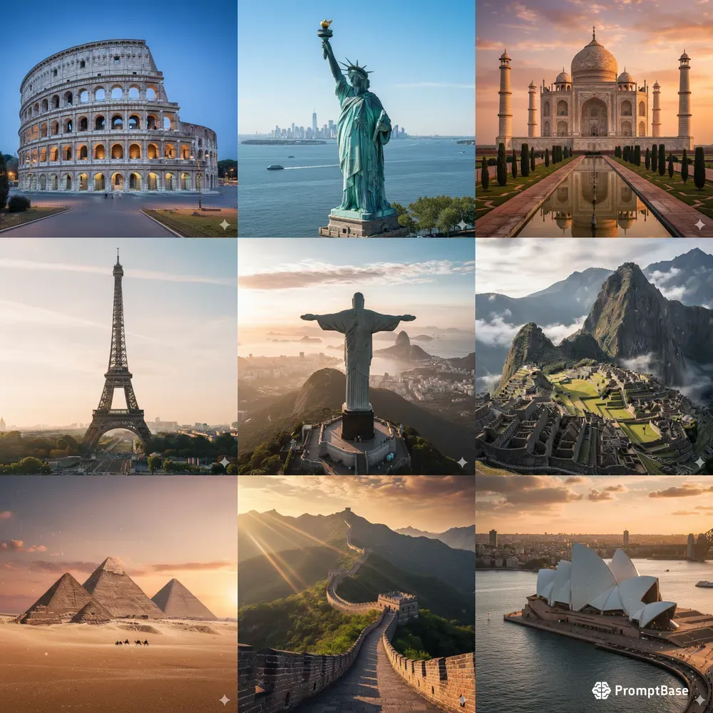 World Monument Cinematic Photos