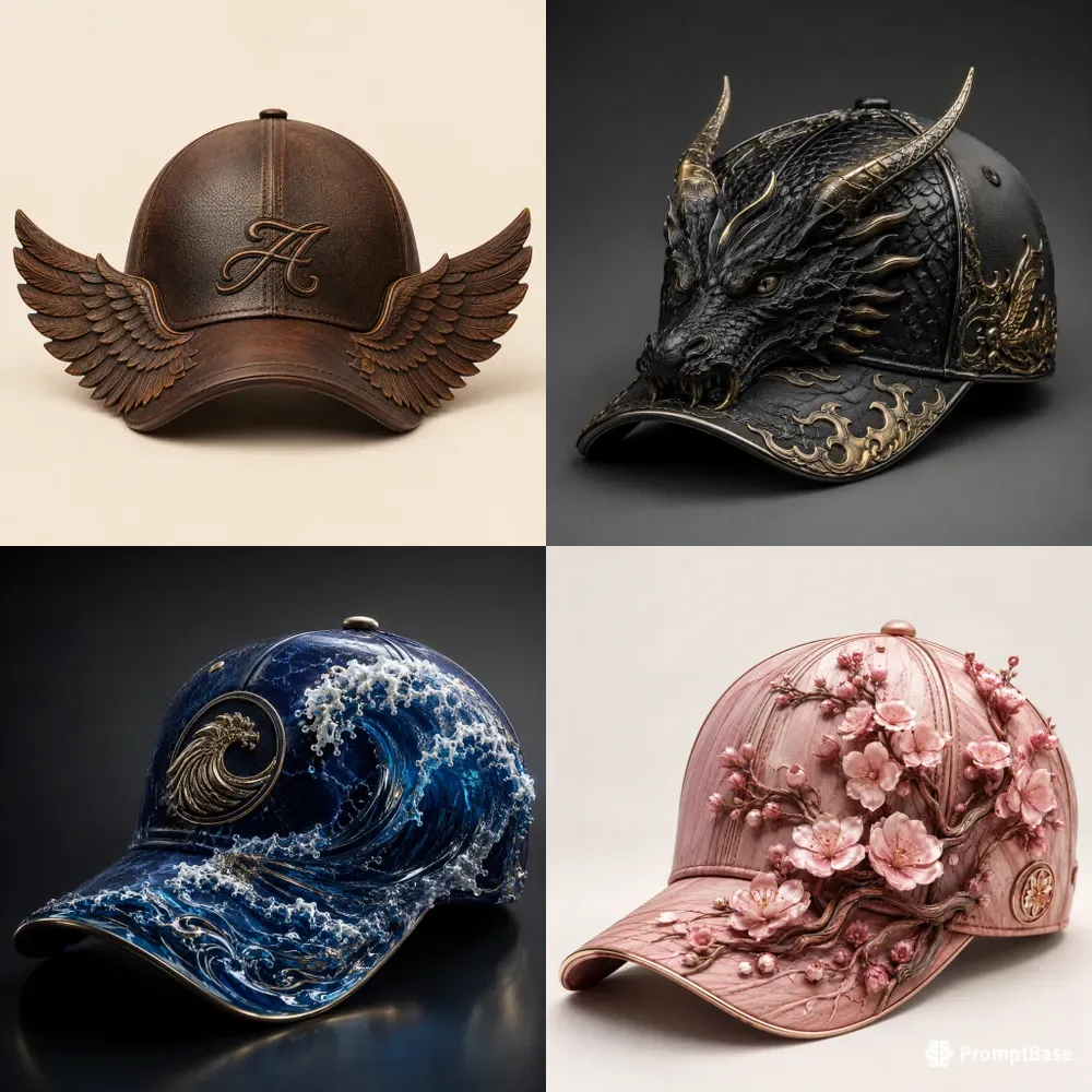 Fantasy Sculpted Cap Designs