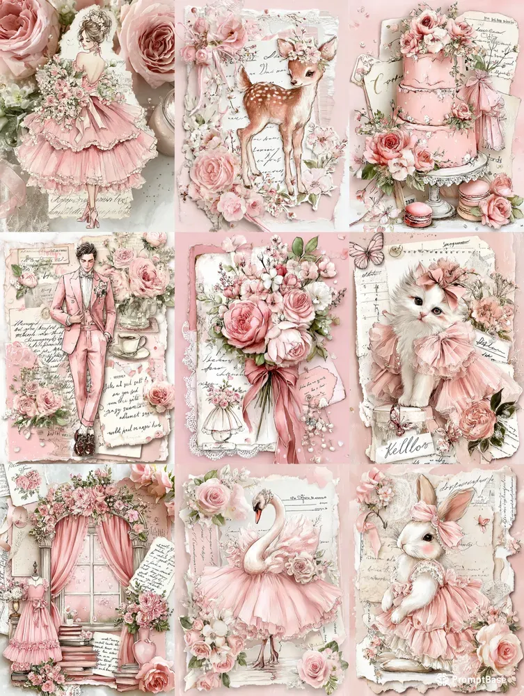 Bridal Blush Junk Journals