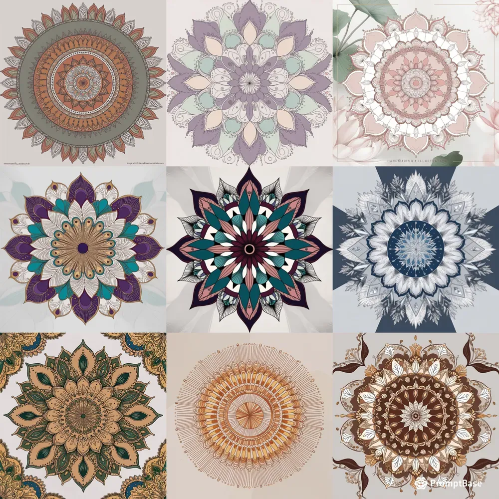 Handmade Creative Mandala Art Designs