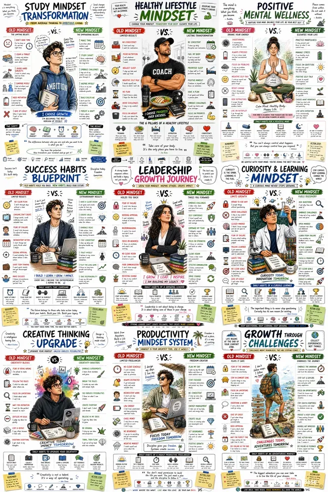 Mindset Shift Infographic Packs