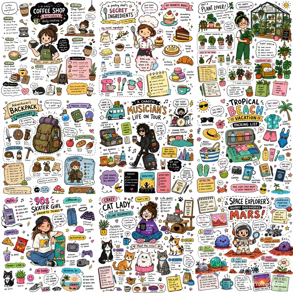 Doodle Infographic Page Creators