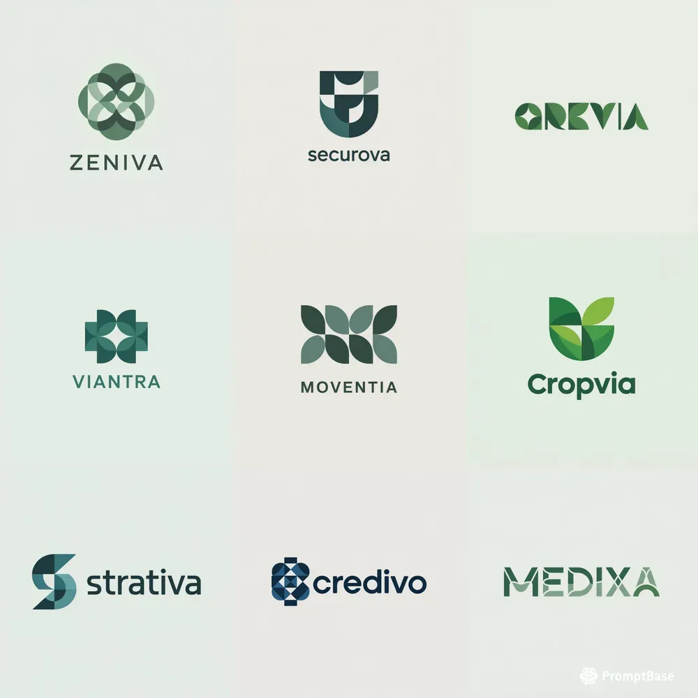 Modern Symmetrical Brand Logos