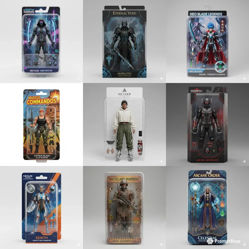 Collectible 3D Toy Action Figures