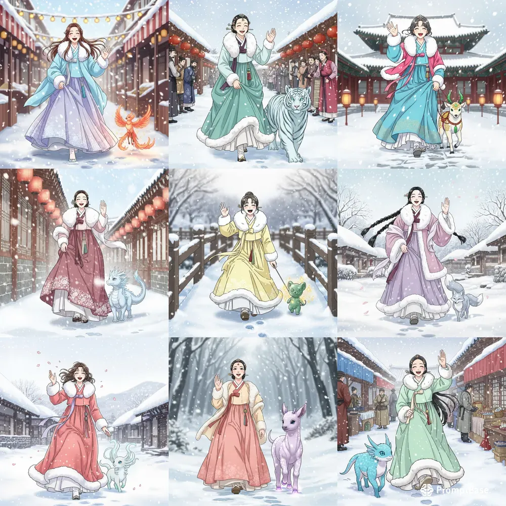 Magical Manhwa Winter Maiden Scenes