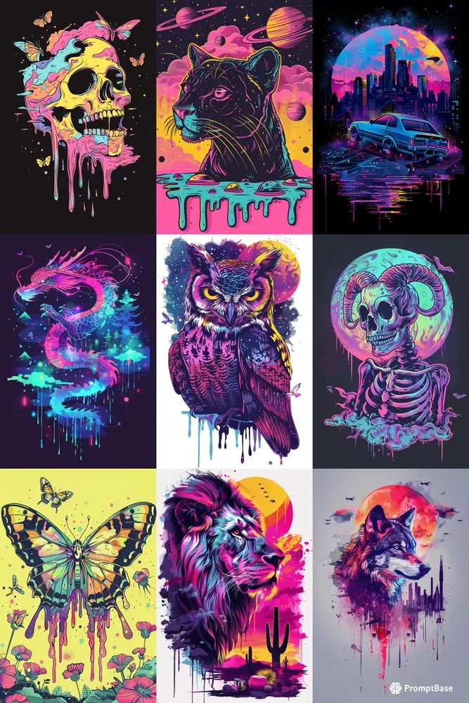 Trippy Psychedelic Tshirt Designs