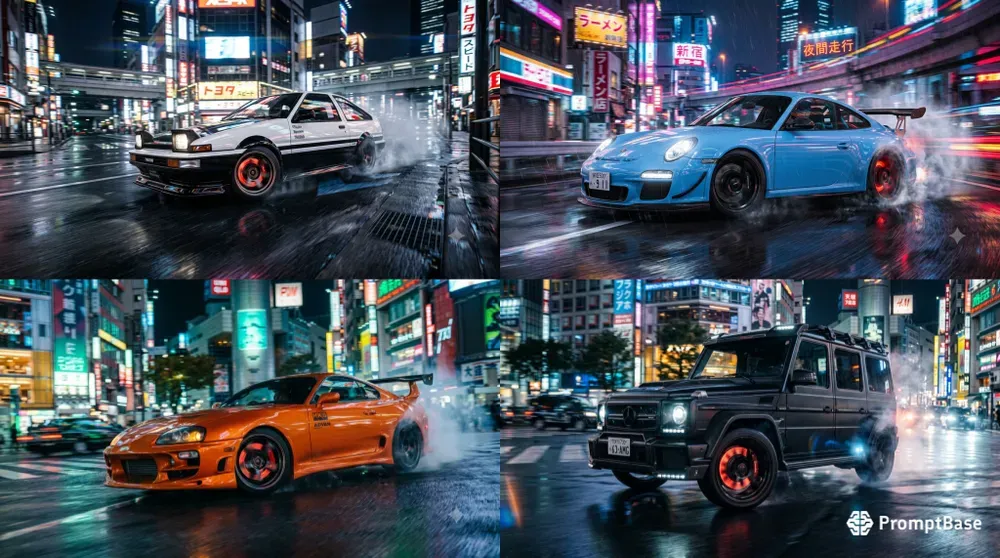 Street Racer Drift Night Scenes Pros