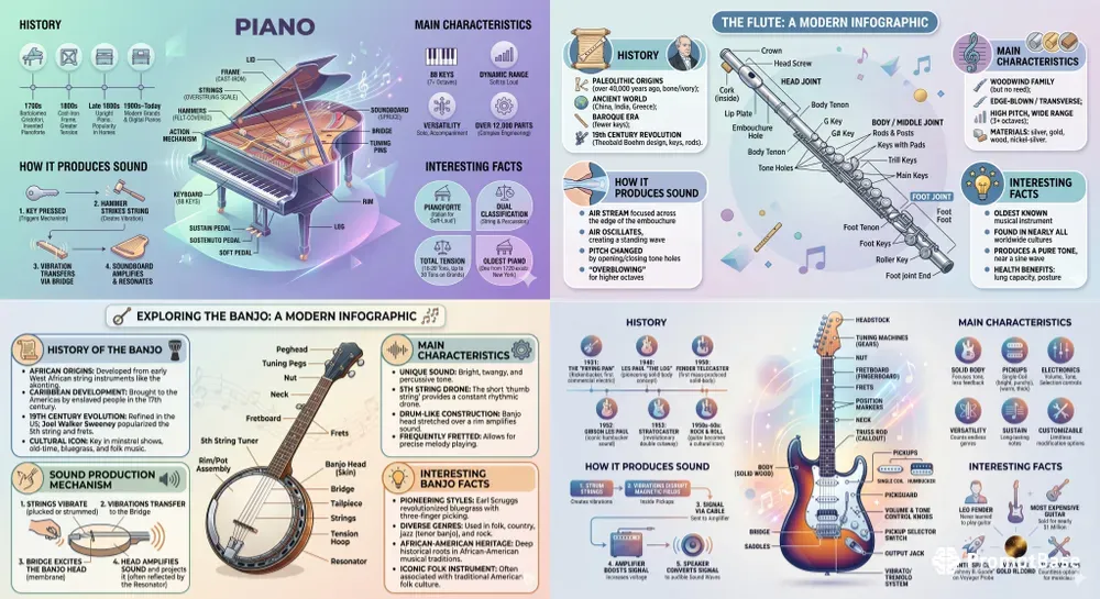 Infographics Of Musical Instruments