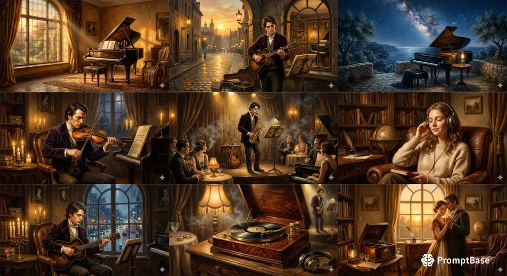 Elegant Music Inspired Sceneries