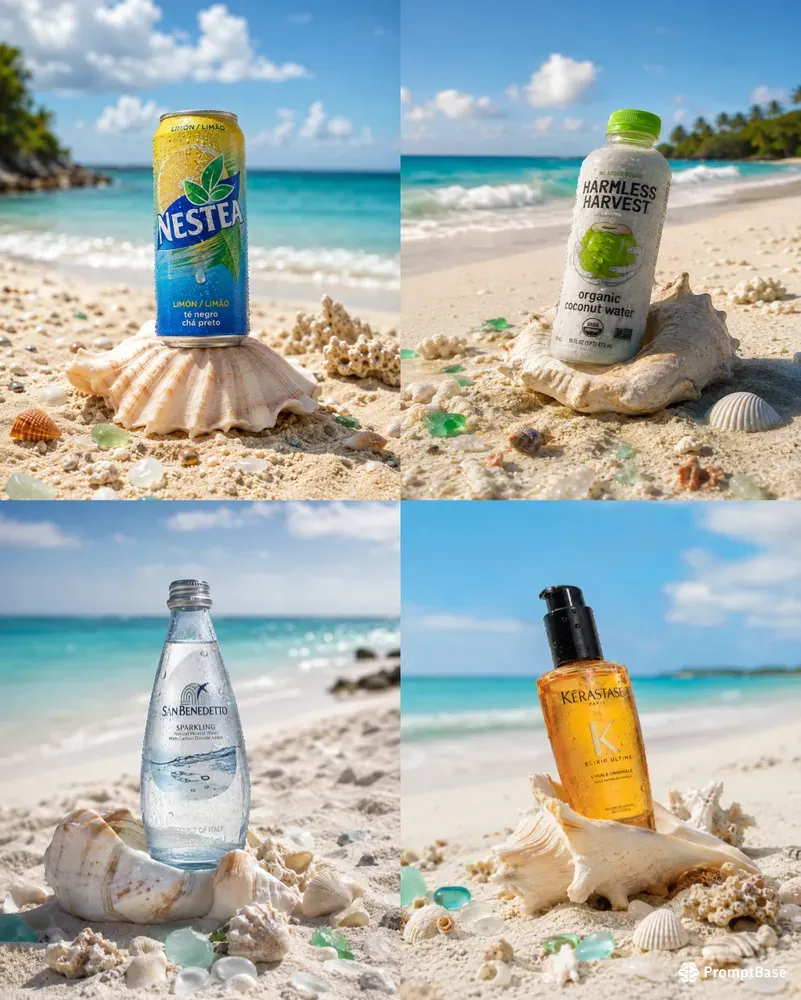 Beach Seashell Product Photography