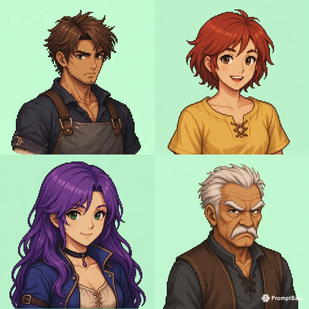 16bit RPG Dialogue Portrait Generator