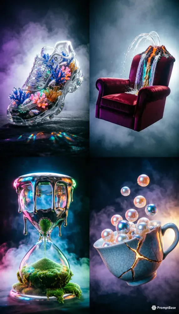 Atmospheric 3D Poster Backgrounds
