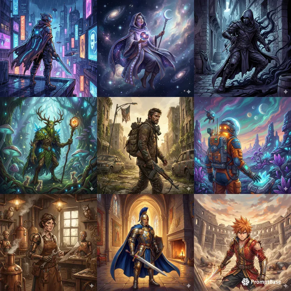 Character Concept Scene Generator
