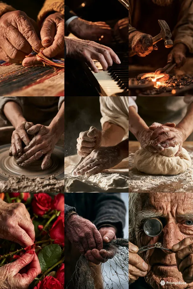 Hands Portrait Generator