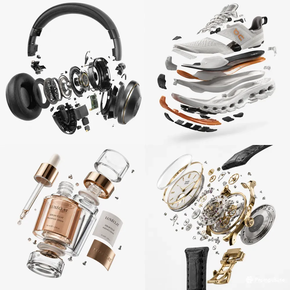3D Exploded Product View Commercials