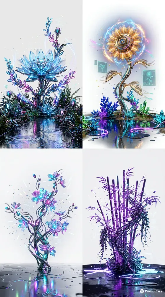 Cyberpunk Fantasy Plants