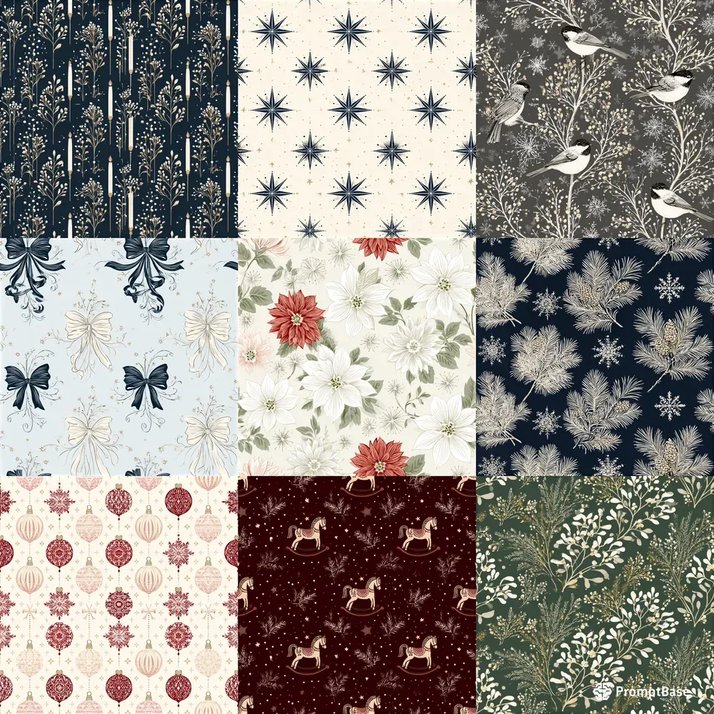 Elegant European Christmas Patterns