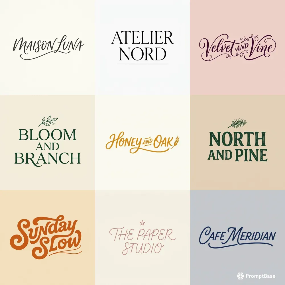 Hand Lettered Wordmark Logo Generator