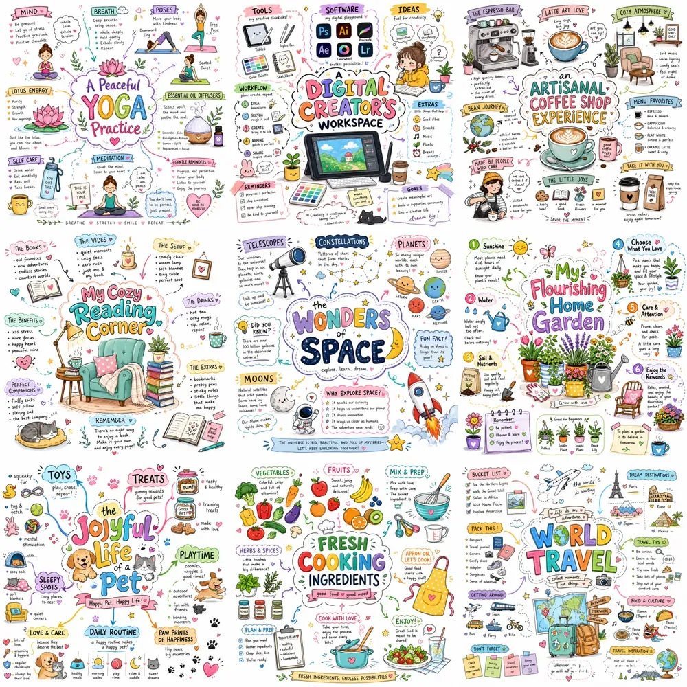 Handdrawn Doodle Mind Map Gens