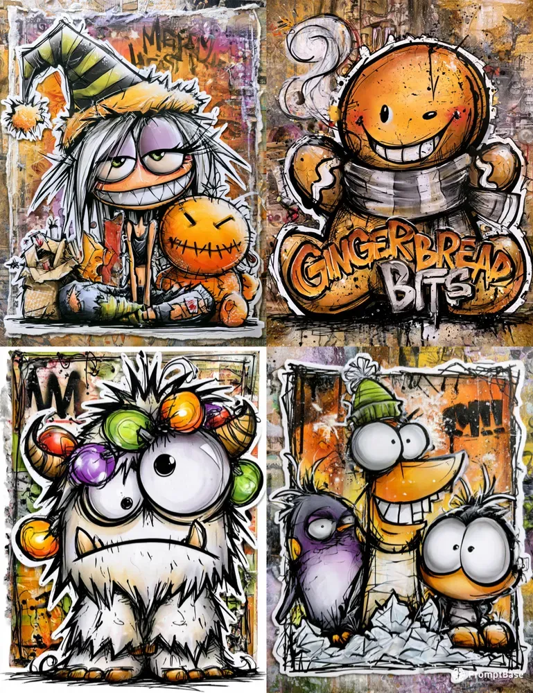 Merry Christmas Monster Junk Journals