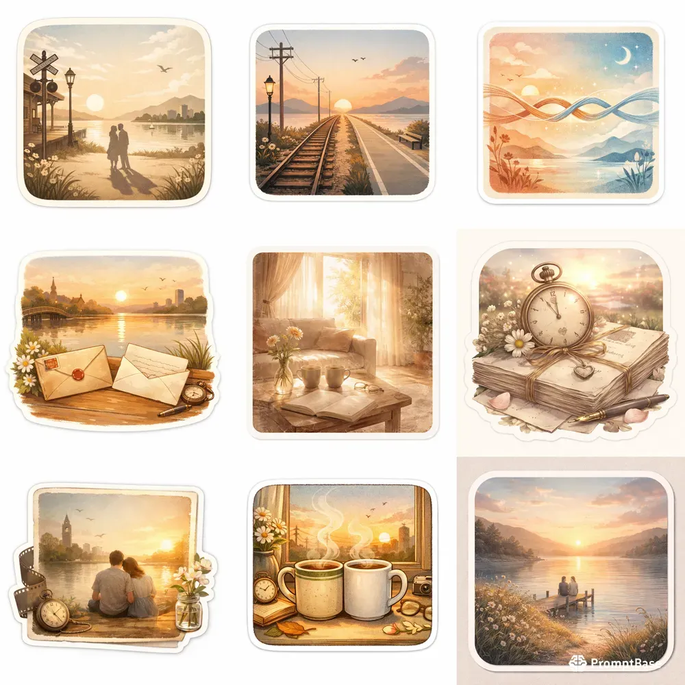 Timeless Valentine Love Stickers