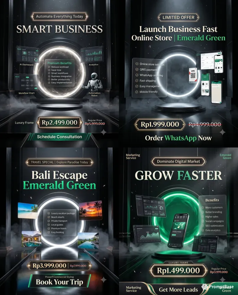 Luxury Portal Promo Poster Generator