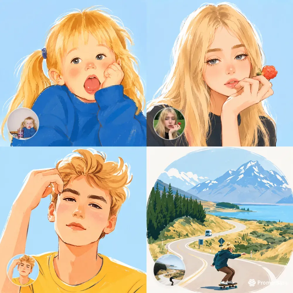 Naive Digital Portrait Avatars