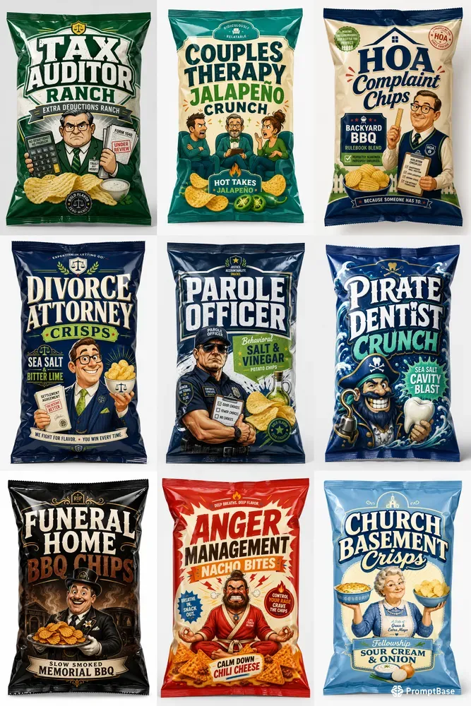 Unhinged Chip Bag Generator