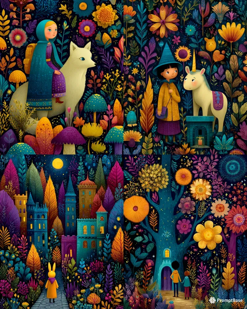 Magical Kids Fairytale Illustrations