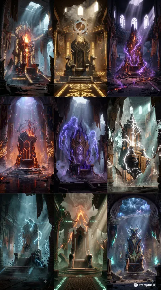 3D Nusantara Faction Thrones