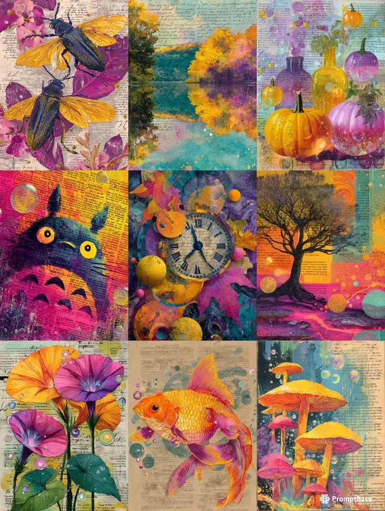 Dreamy Fine Junk Journal Art
