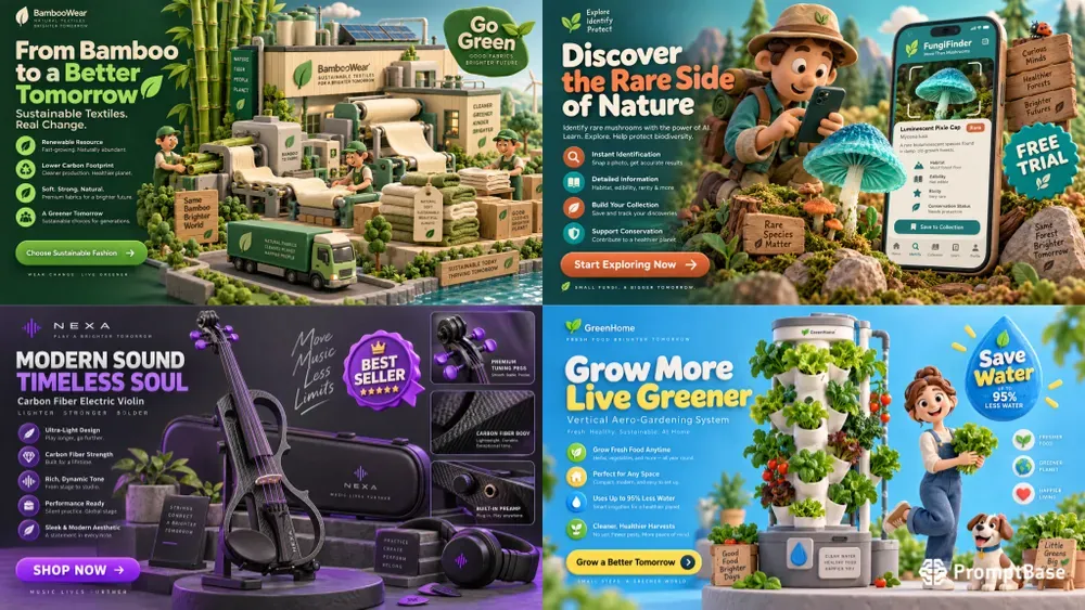 Vibrant Isometric Ad Infographics