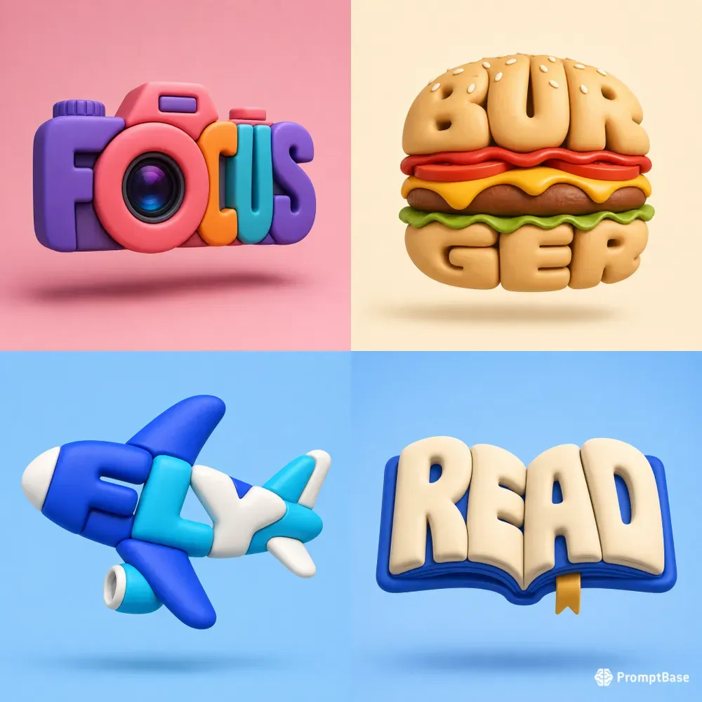 3D Texts Into Any Shapes