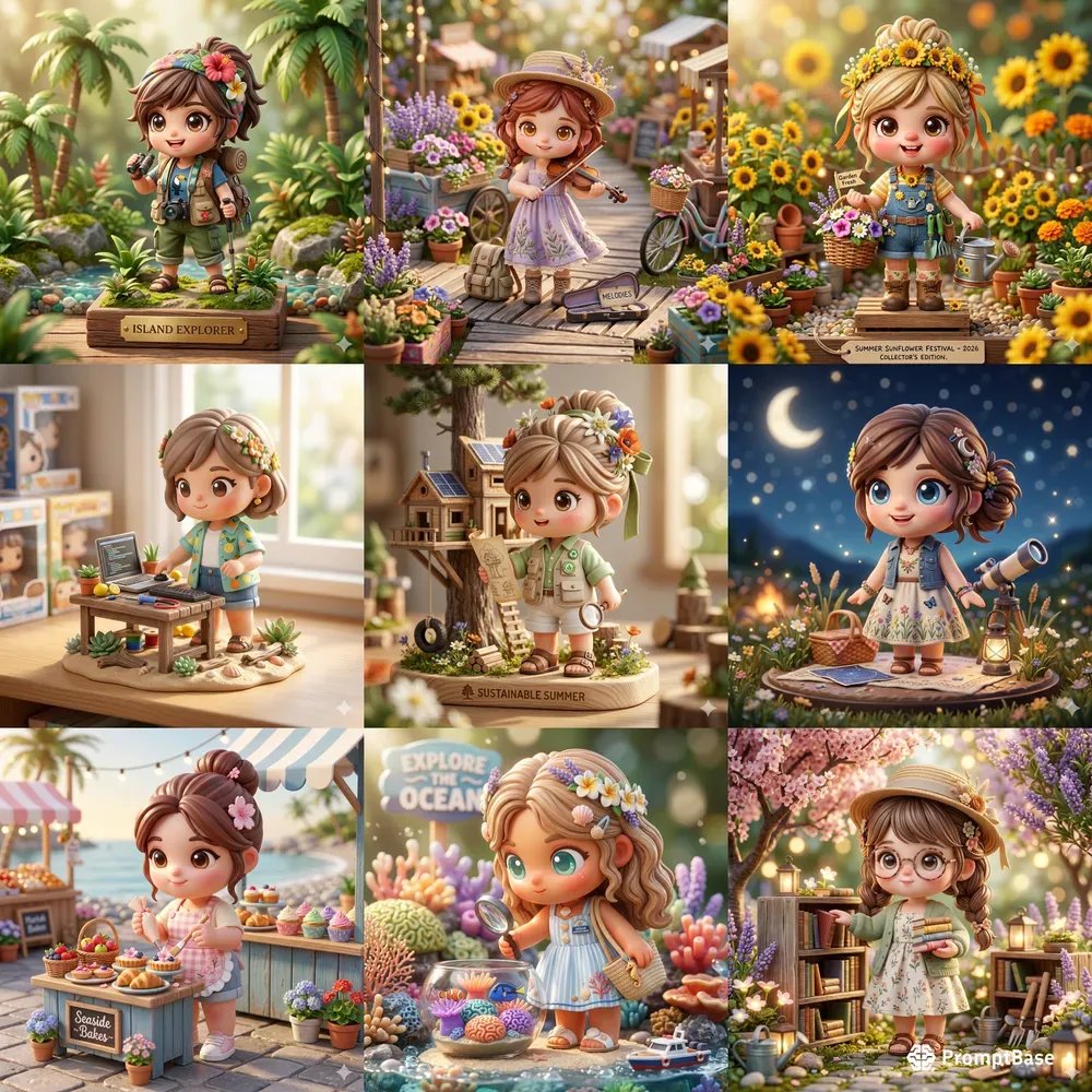 Summer Chibi Figurine Collections