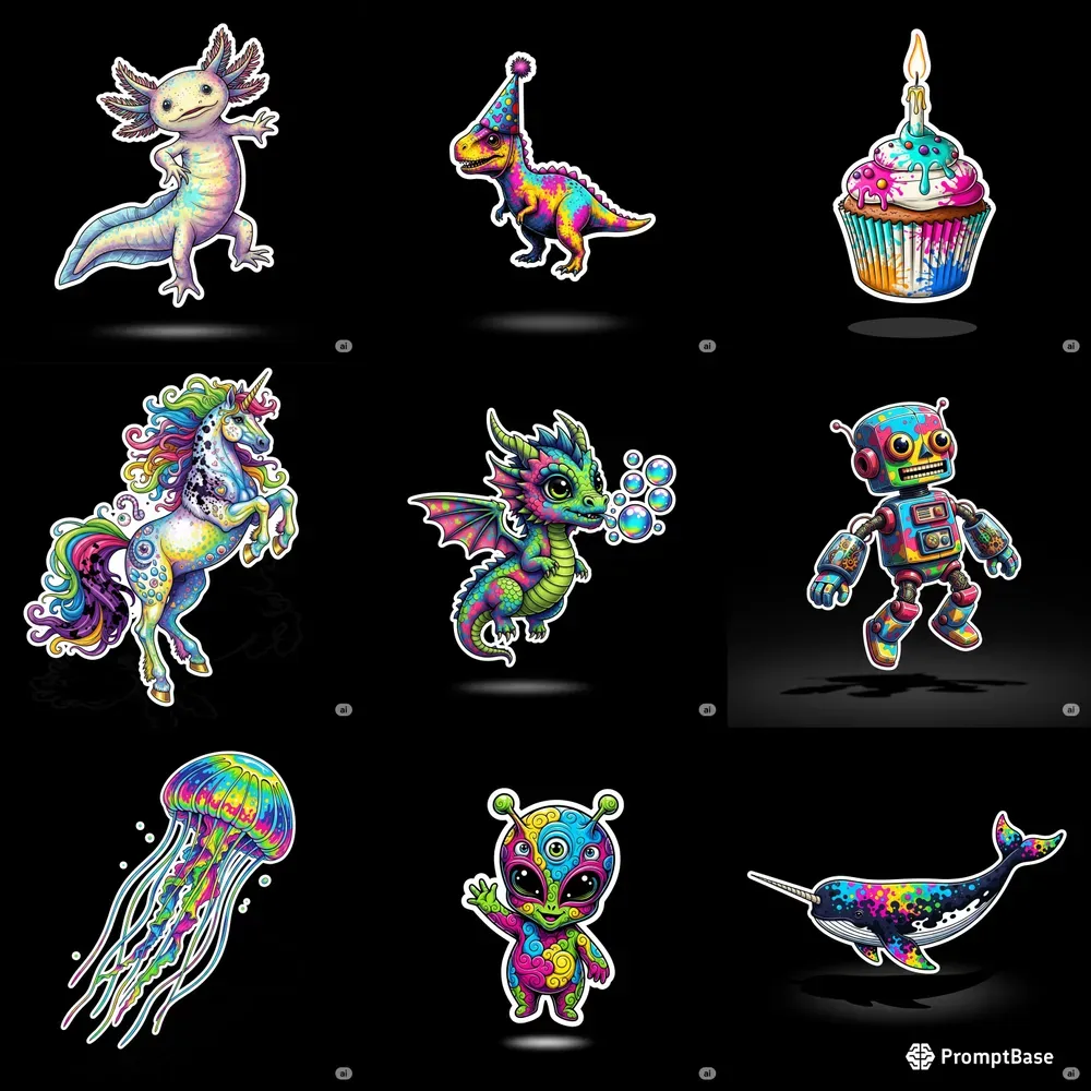 Create Quirky Pop Surrealist Stickers