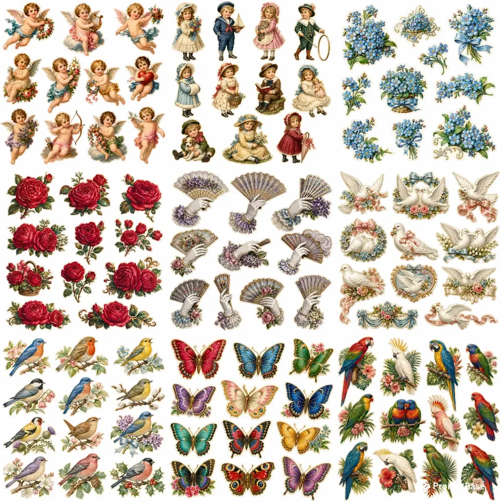 Victorian Scrap Diecut Sheets