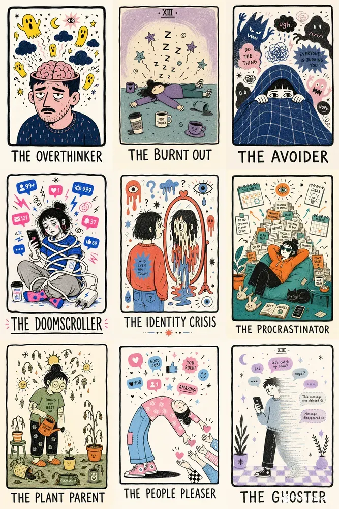 Indie Zine Tarot Card Poster Generator