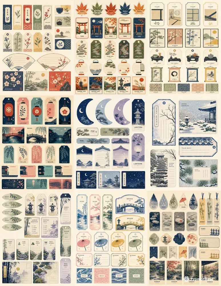 Japanese Inspired Ephemera