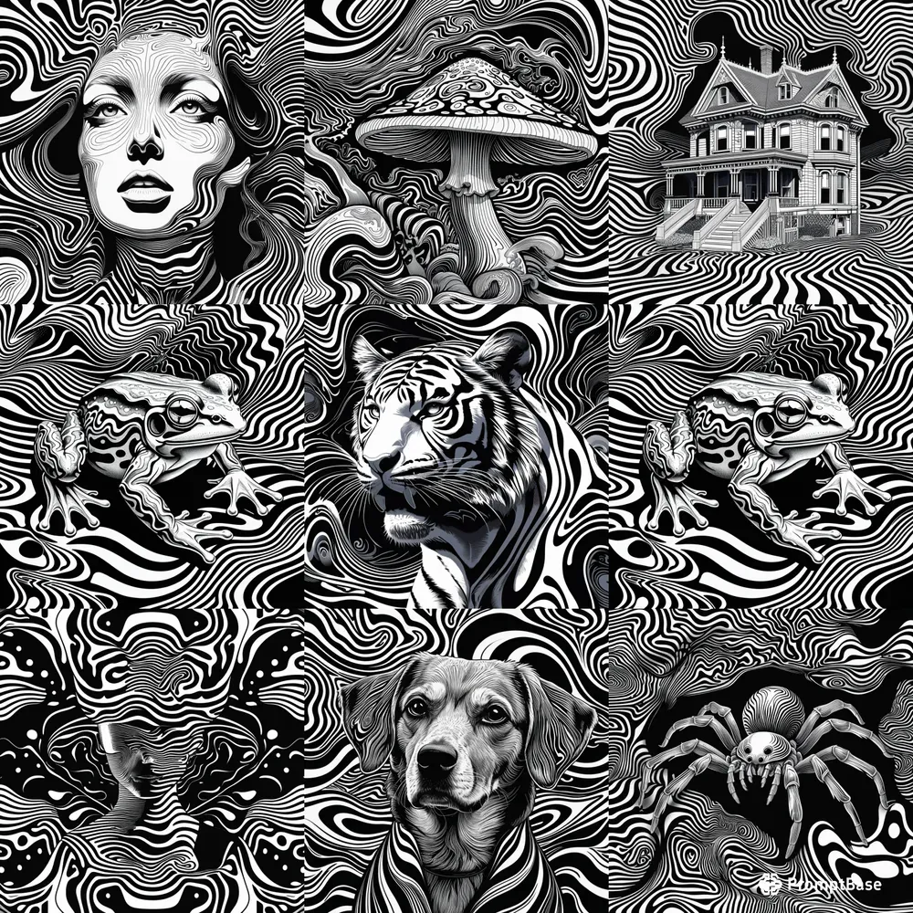 Hypnotic Monochrome Illusions