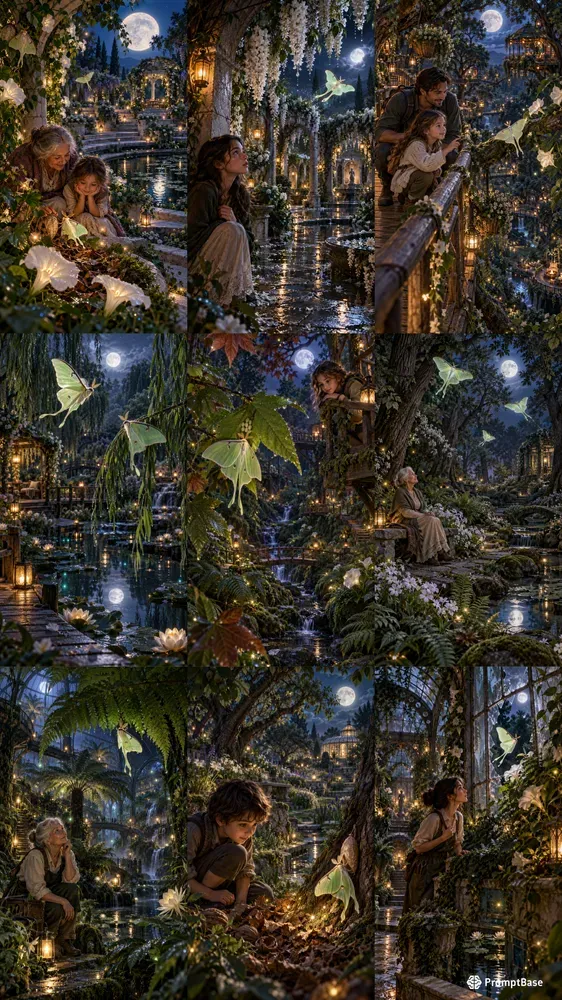 Luna Moth Moon Gardens