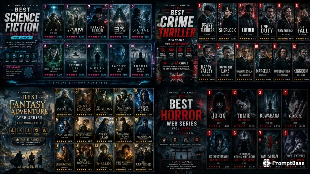 Web Series Ranking Posters
