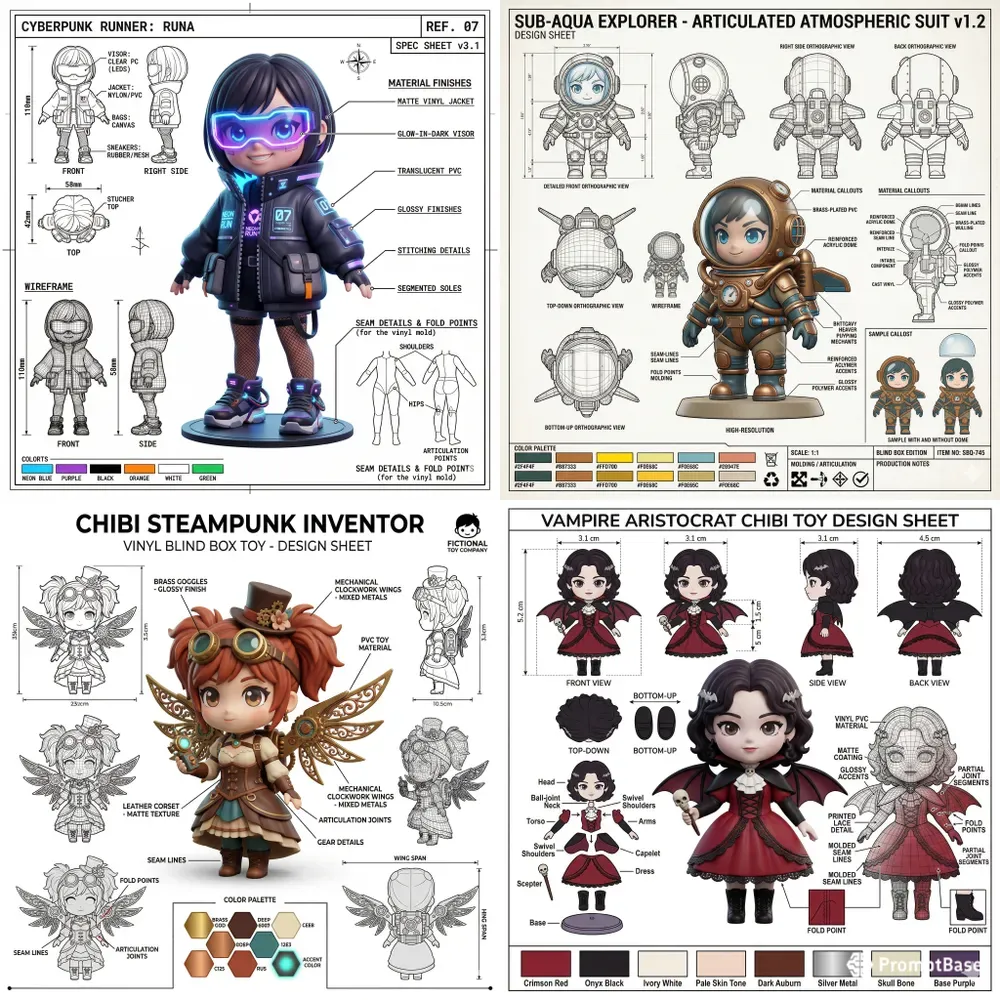3D Chibi Toy Blueprints
