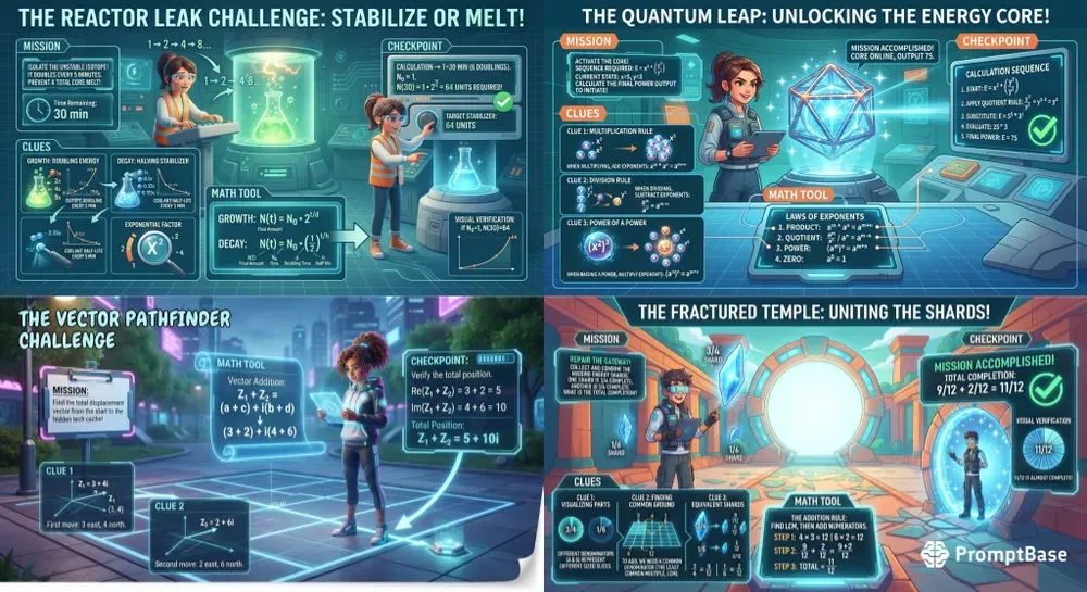 Math Mission Visual Challenges