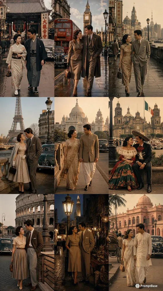 1950s Romance Couple Wallpapers